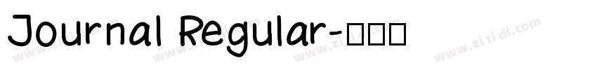 Journal Regular字体转换